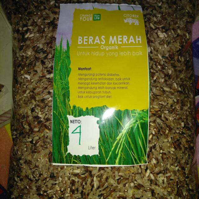 

Beras merah organik