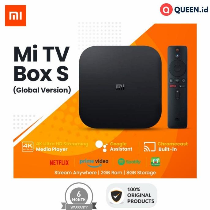Xiaomi Mi Box S - MiBox S 4K Ultra HD Mi TV Box Android GLOBAL VERSION