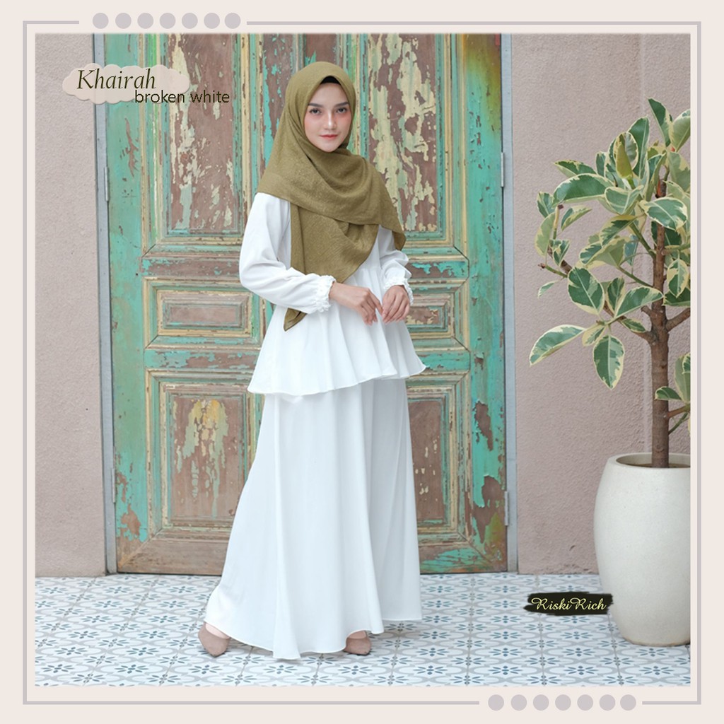 Jilbab Azalea ukuran 120x120 By Riskirich Warna Army