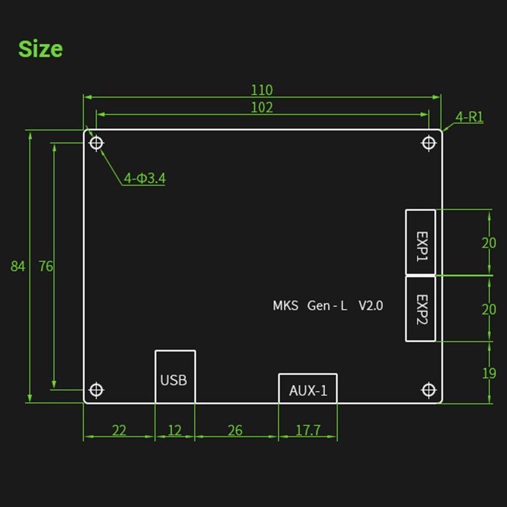 Preva Control Board Bagian Printer 3D Tahan Lama PCB Motherboard