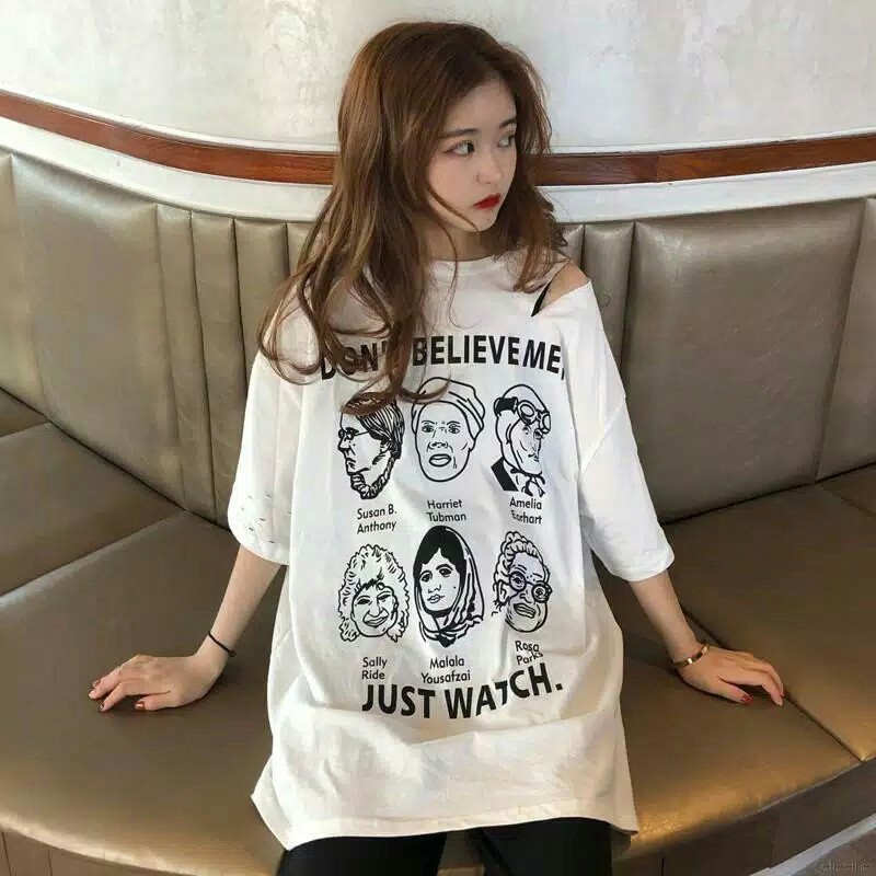 Oversize Jumbo Believe Me | T-shirt Wanita