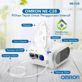 NEBULIZER OMRON NE-C28 ORIGINAL / NEBULIZER OMRON NE C25 ALAT UAP ASMA NEBULIZER / ALAT NEBUL OMRON 