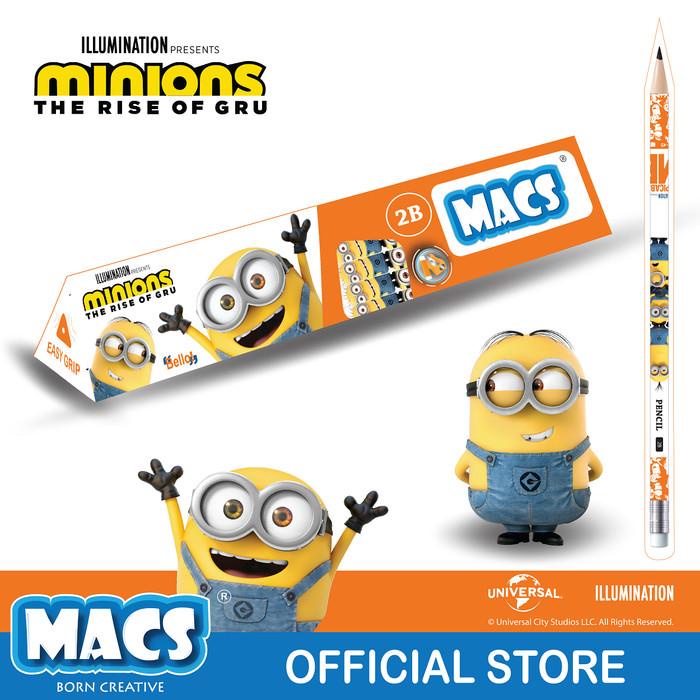 

Macs 2B pensil hitam segitiga - Minions triangle pencil Best Seller