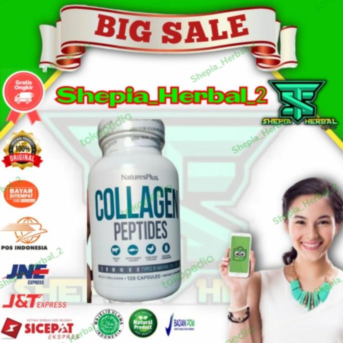 .........] Natures Plus Collagen Peptides Asli Multi Collagen Isi 120 Capsules