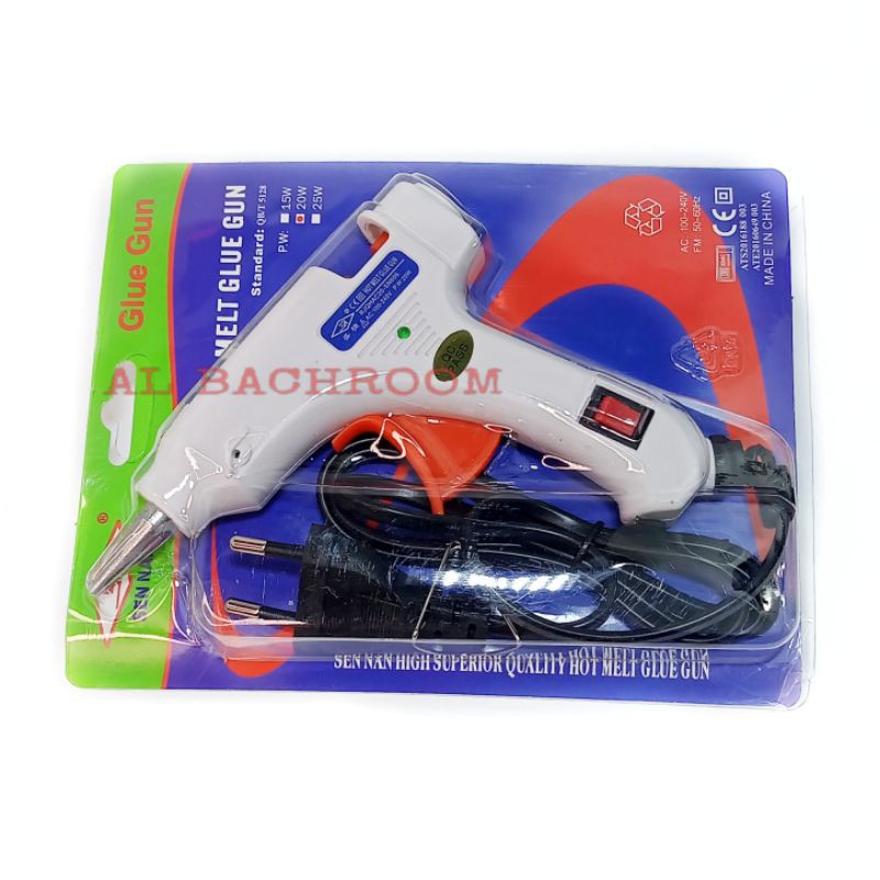 GLUE GUN LEM TEMBAK BAKAR STIK ORIGINAL SEN-NAN SN6006 20WATT TOMBOL ON OFF