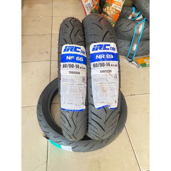 Ban paket irc 90/90-14 & 80/90-14 tubles nr83 dan nf66