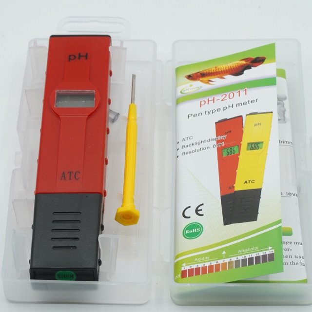 pH Meter Digital PH-2011 ATC Backlight 0–14 pH Tester Alat Ukur Kadar Asam Basa Air Minum Aquarium H