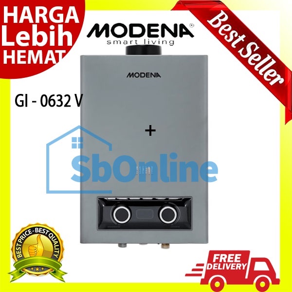 Modena Water Heater Gas GI- 0632 V