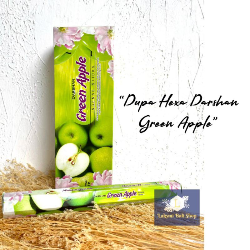 Dupa Hio Wangi Harum Aromaterapi India Darshan Green Apple Heksagonal Hexa