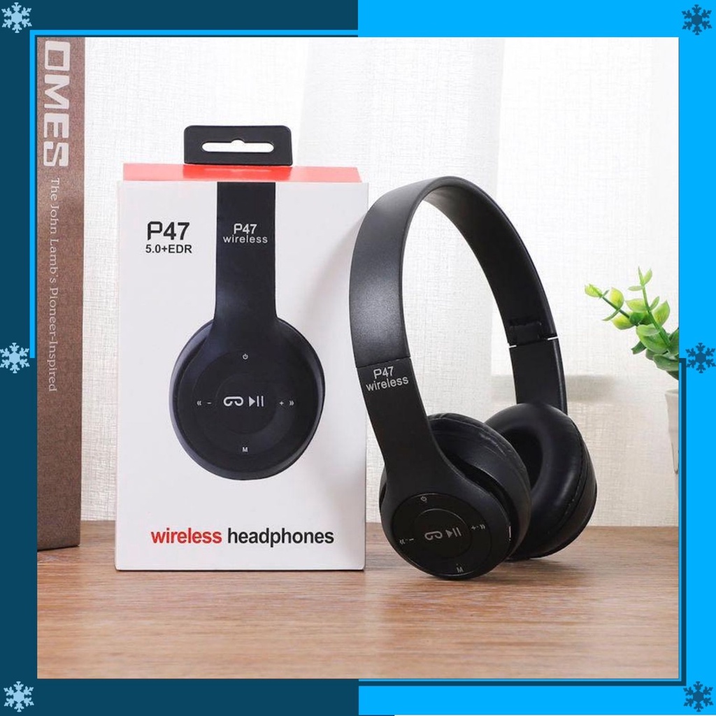 Headphone Bluetooth - Headphone Wireless - Headset Wireless Bluetooth - Headphone Mic - SHOUMI - P47