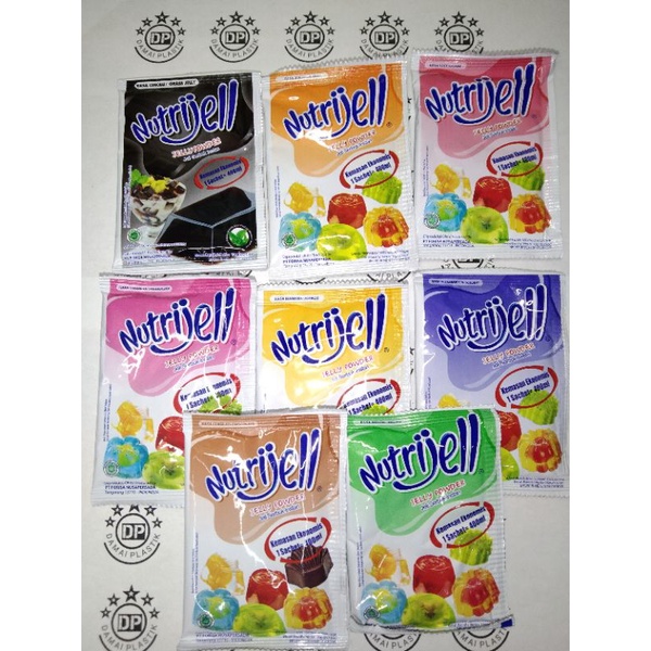 Isi 10gram Tepung Agar Jelly Powder NUTRIJELL Nutrijel Aneka Rasa Jeruk Coklat Blueberry Leci