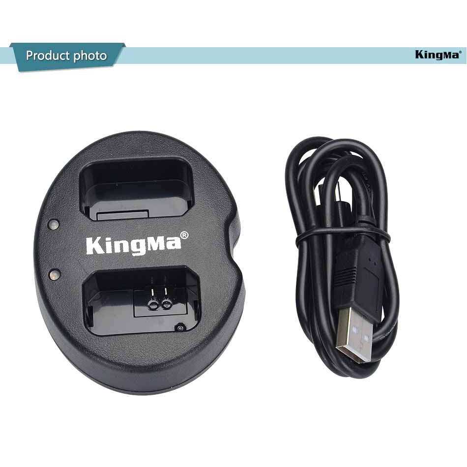 AKN88 - KINGMA Dual Charger Battery NP-FW50 2 Set Batteries