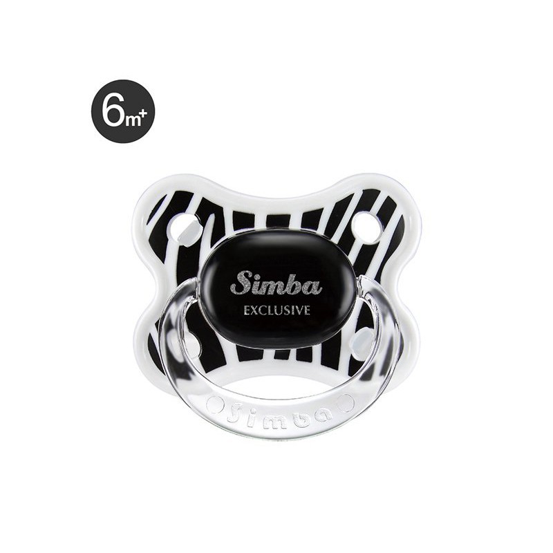 SIMBA ZEBRA THUMB SHAPED PACIFIER