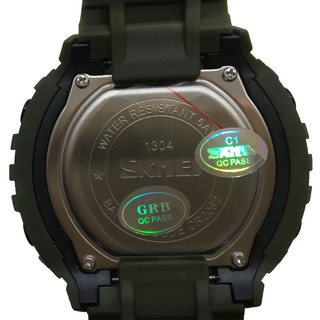 Jam Tangan Pria Digital Skmei 1304 Armygreen Water