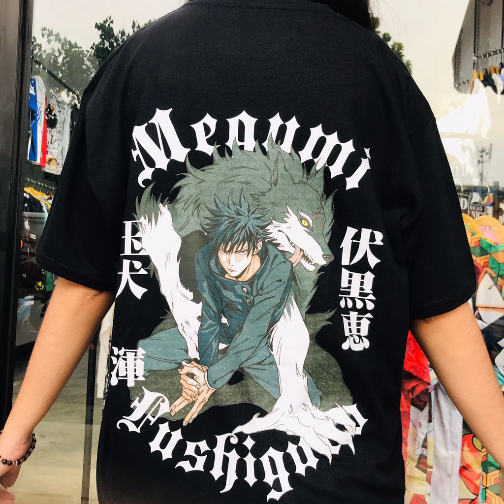 Kaos Megumi Fushiguro Sign Anime Manga Jujutsu Kaisen Premium Unisex