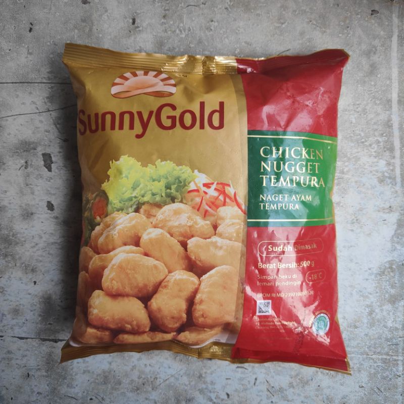 

SUNNYGOLD CHICKEN NUGGET TEMPURA 500gr