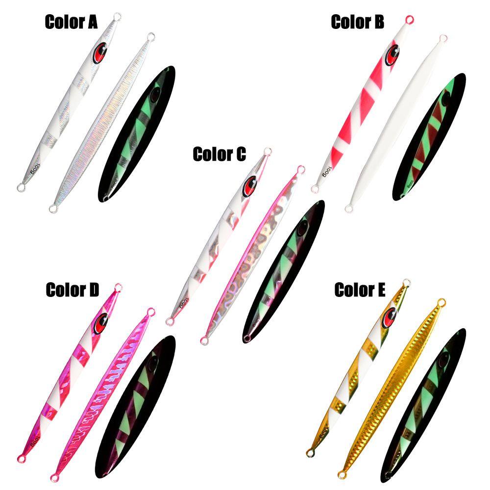 Preva Metal Fishing Lure Tanpa Kait Tenggelam 100g 15.5cm Warna-Warni Memimpin Casting