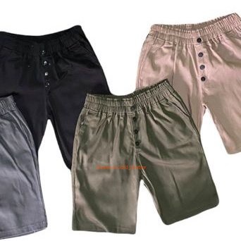 HOTPANTS KANCING 4 TWILL / CELANA PENDEK KANCING TWILL