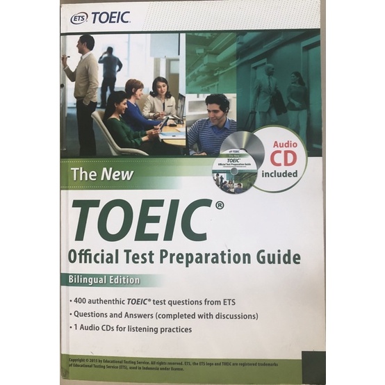 The New TOEIC Official Test Preparation Guide Bilingual Edition (Preloved) (ORIGINAL)