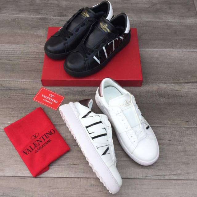 SALE Sepatu Pria Mirror Valentino VLTN Open Men Sneakers 801-6