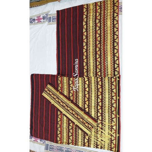 couple tapis lampung bordir tenun