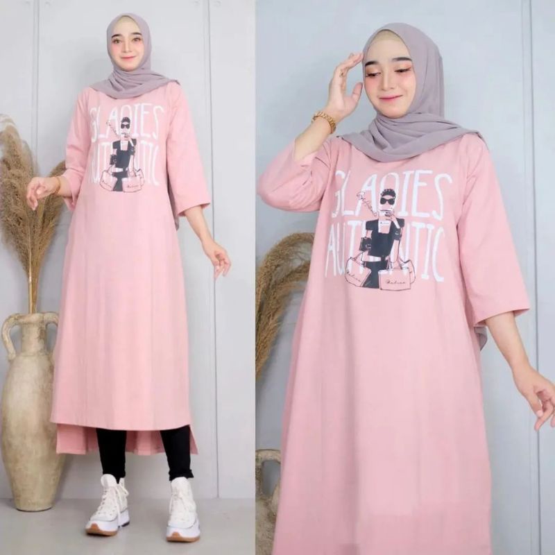 Gladies midi/baju midi fashion cewek muslimah terbaru/kekinian bahan combed24s