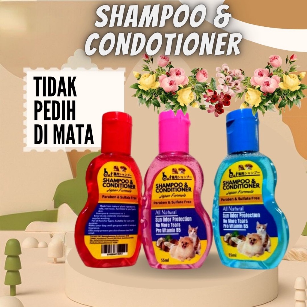 Shampo dan Conditioner Kucing Anjing All Natural FEZONE