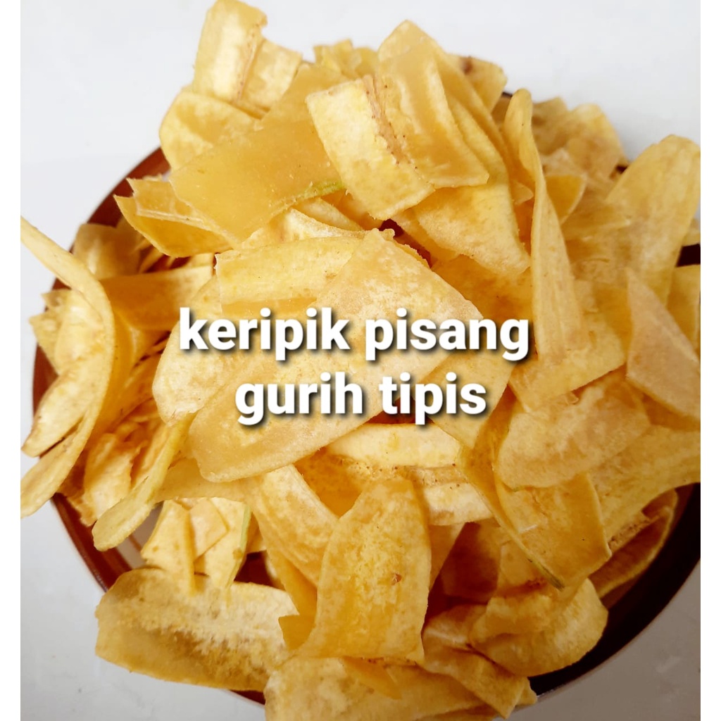 

keripik pisang asin gurih renyah tipis 500 gram / keripik pisang asin kiloan murah rasa spesial