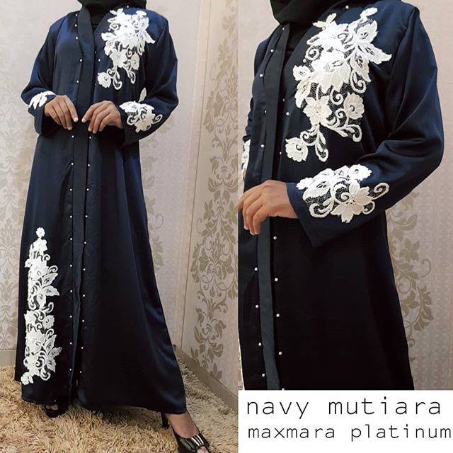 Abaya navy mutiara