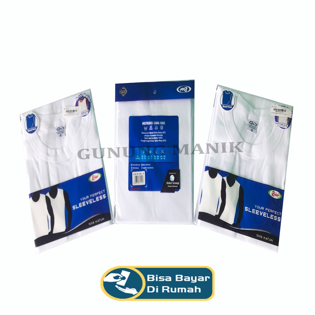 SINGLET RIDER SPORT KAOS SALAM pakaian dalam kaos polos murah singlet size M.L.XL