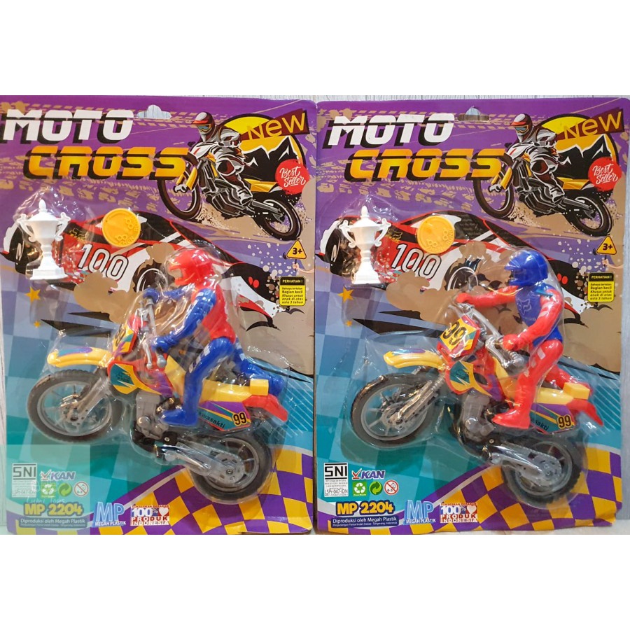 Mainan Anak Motorcycle Moto Cross Set Motor