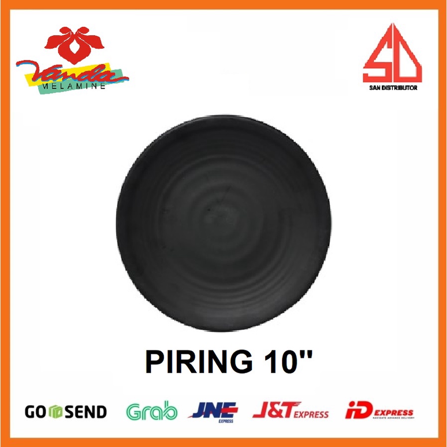 Piring Makan Bulat Tembikar vanda maspion 10inch 10&quot; melamin elegan