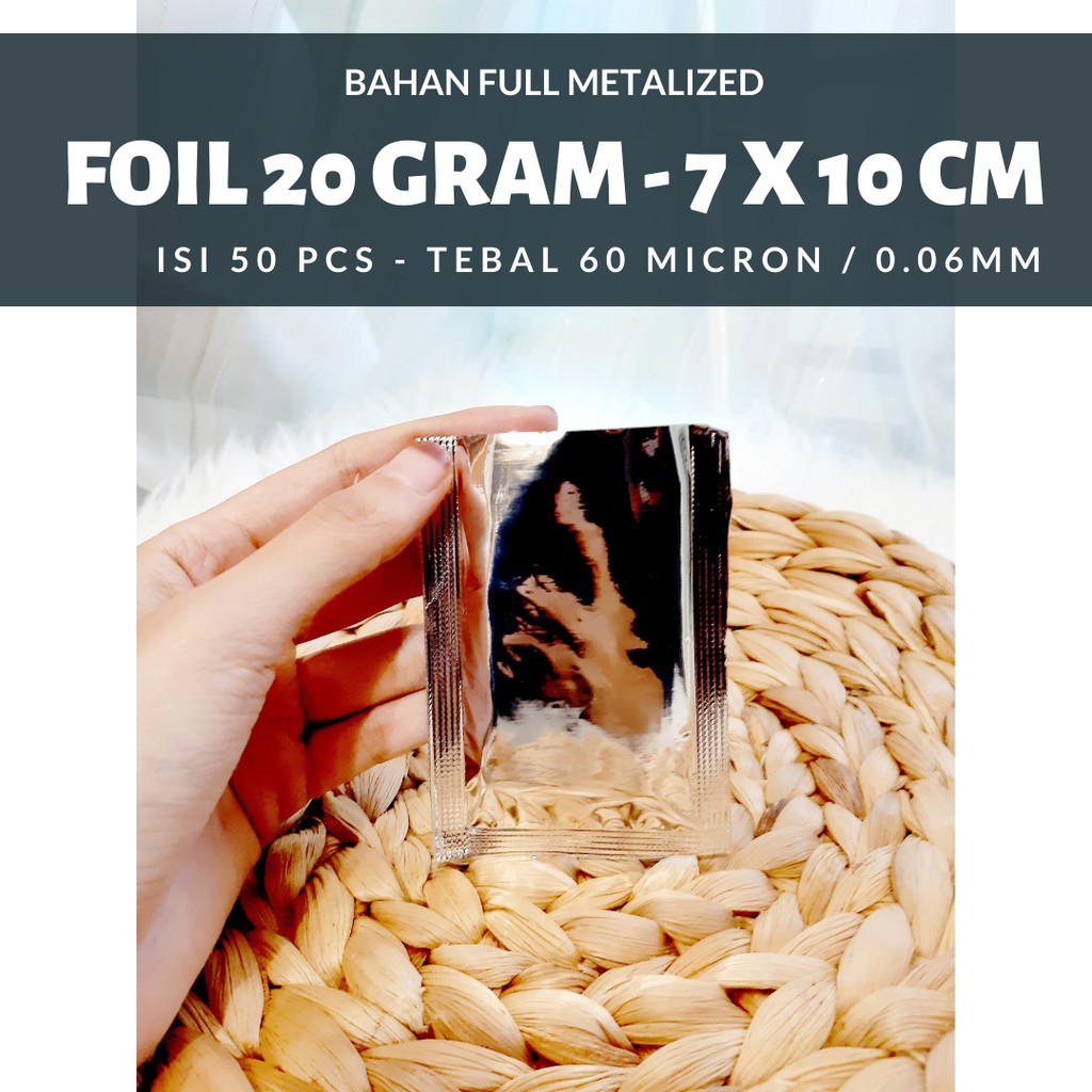 FOIL 20gr - Aluminium Sachet Sachet Foil Kemasan Aluminium Foil Aluminium Foil Di Malang 20 gr