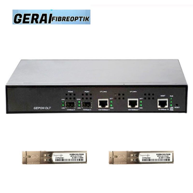 EPON OLT 2PON Ports FTTH CATV Carrier grade high density Fiber Optik