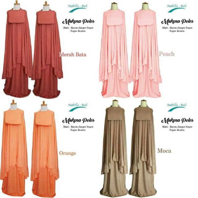 Mukena polos bali by nabila bali