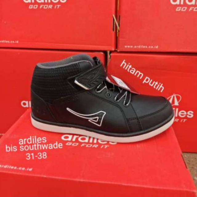 Sepatu Anak hitam size 31-38 sepatu Ardiles Sepatu Sekolah Anak Sepatu Sneakers Anak sekolah SETINGKY SOUTHWADE AMSTERDAM