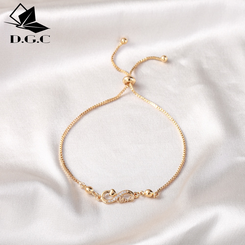 ✨D.G.C✨ COD Rose Gold Bell Gelang Wanita Titanium Stainless Steel Aksesoris Wanita D355