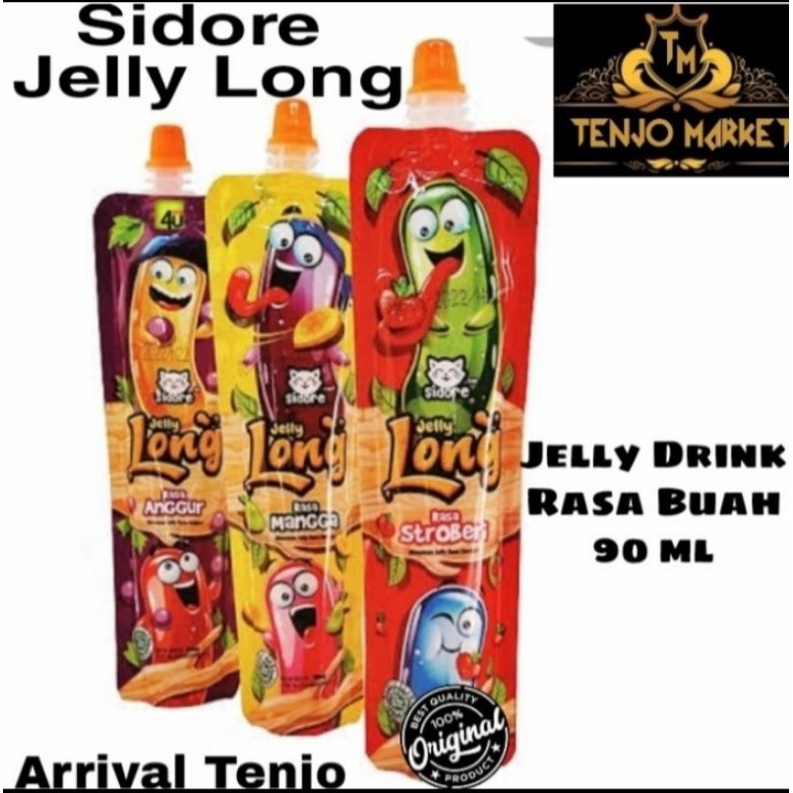 

SIDORE LONG JELLY DRINK ISI 10 PCS @90 ML / MINUMAN JELLY RASA BUAH / JELLY DRINK 90 ML ISI 10