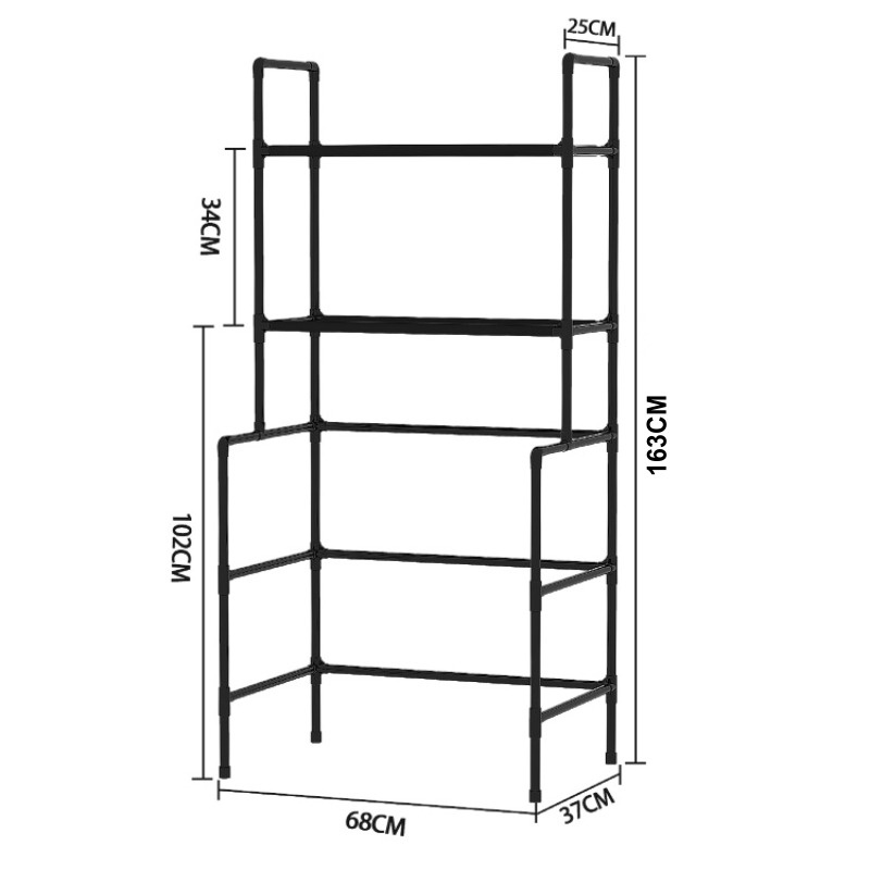 Terbaru Rak Serbaguna Toilet XYJ Organizer Portable Anti Karat - Worlddekor