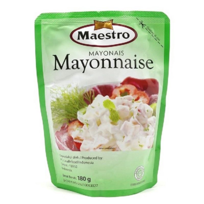 

MAESTRO MAYONAISE 180 GR - MAYO MAESTRO 180GR