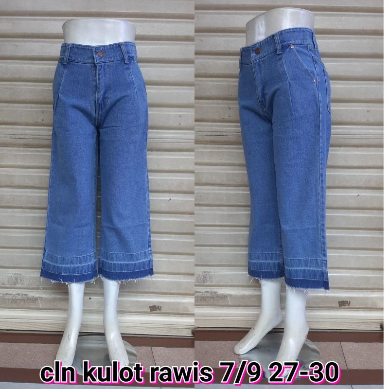 Celana Jeans Kulot Rawis 7/9