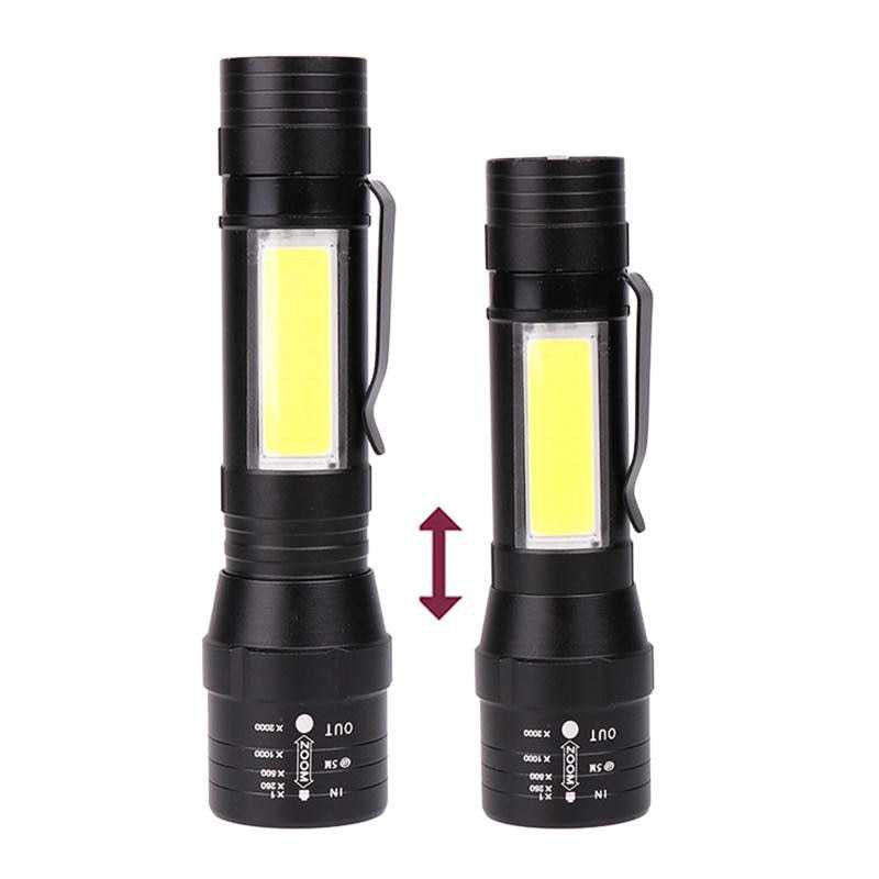 Paling Dicari ! Albinaly Senter LED USB Rechargeable XML-T6 + COB - 1907