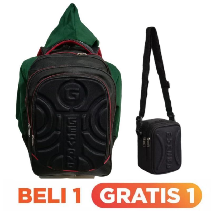 BIRTHDAY SALE BEST SELLER!! RANSEL PRIA GUCCI DIMANNE PARASUT 52333 IMPORT Backpack Pria Wanita Kuat