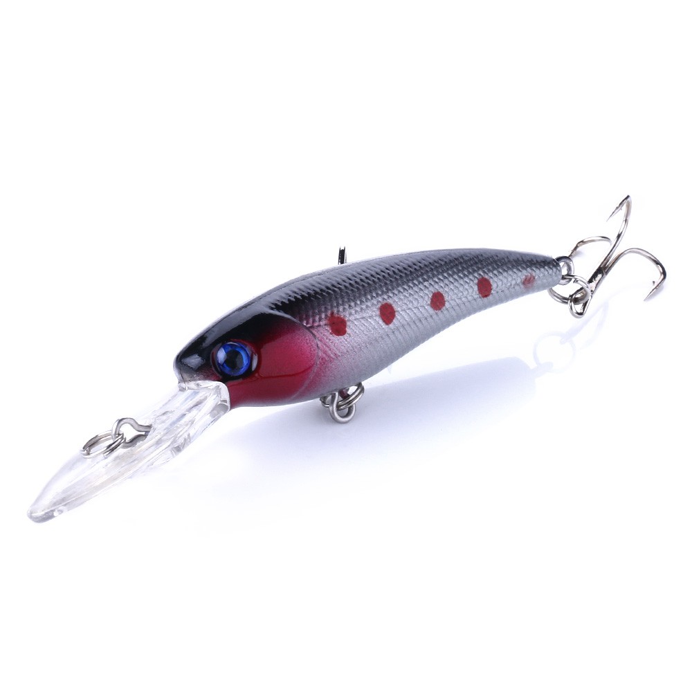 HENGJIA 8pcs 9cm/8.3g minnow umpan pancing 9cm/8.3g memancing buatan swimbait fishing lure bass bait