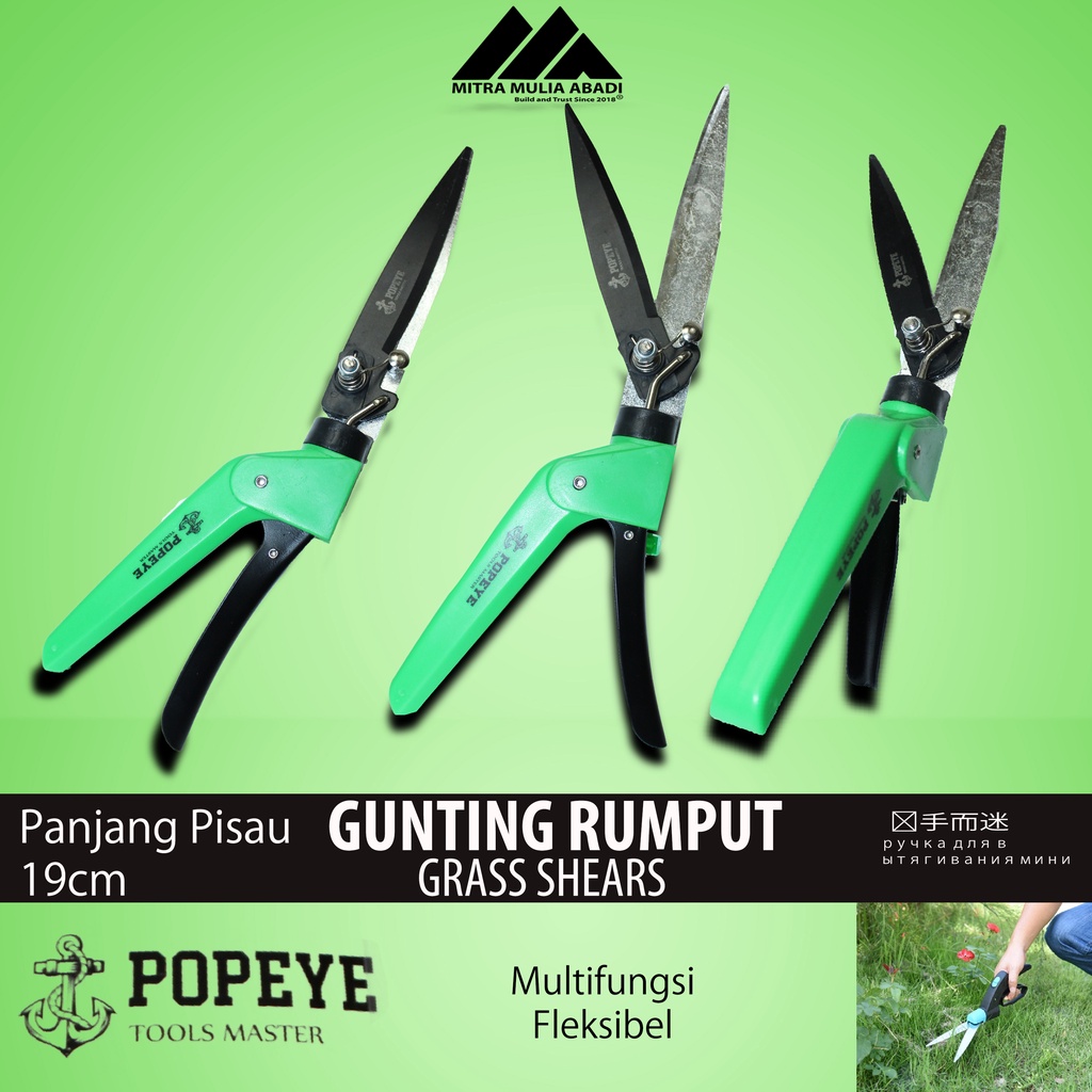 Gunting Rumput 3 Fungsi Posisi Gunting Taman Dahan