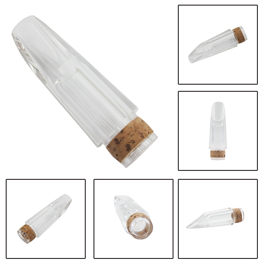 Mouthpiece Klarinet Bb Desain Transparan Dengan Cork