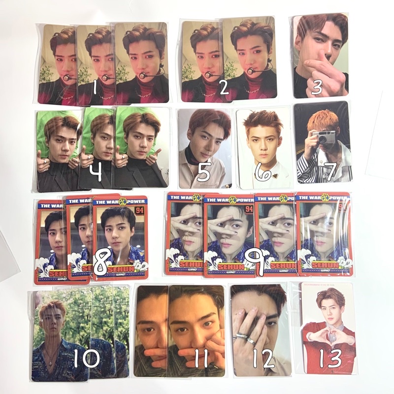 Official Photocard PC EXO SEHUN