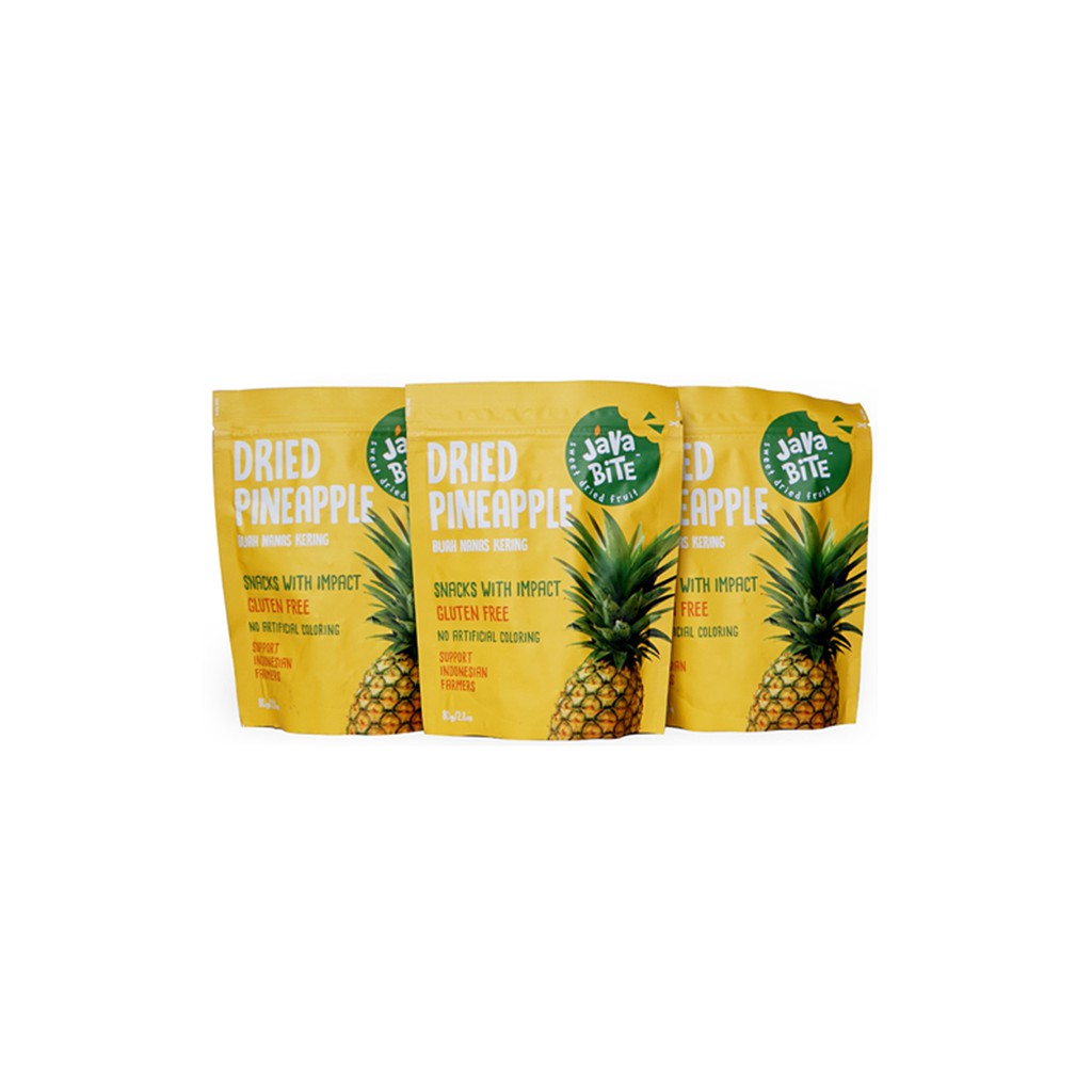 

3pcs Java Bite - Dried Pineapple 80gr