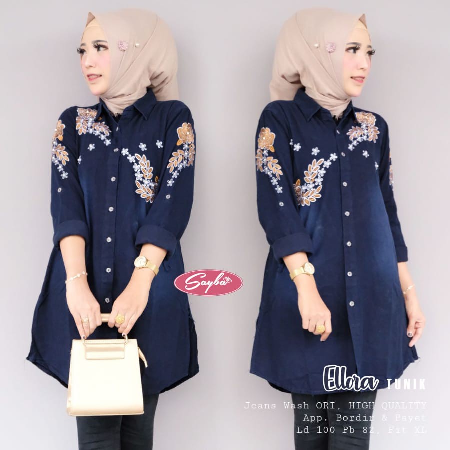 ELLORA TUNIK | JEANS LD 100CM PJ 82CM | KALISA TUNIK | SAFA