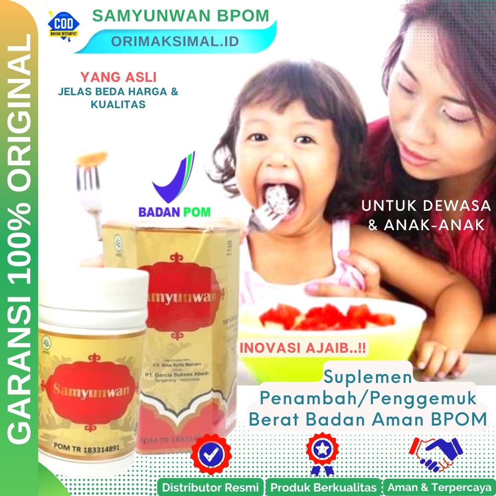 Samyunwan BPOM Obat Penggemuk Badan Ampuh Original Garansi